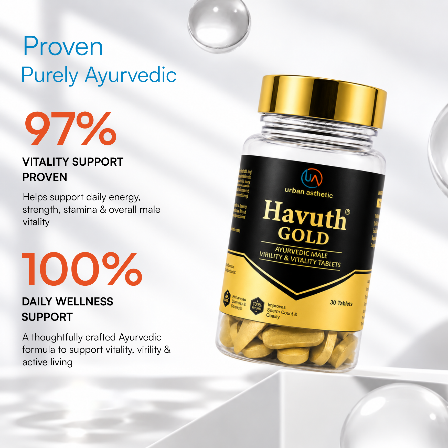 Havuth Gold Ayurvedic Male Vitality Tablets