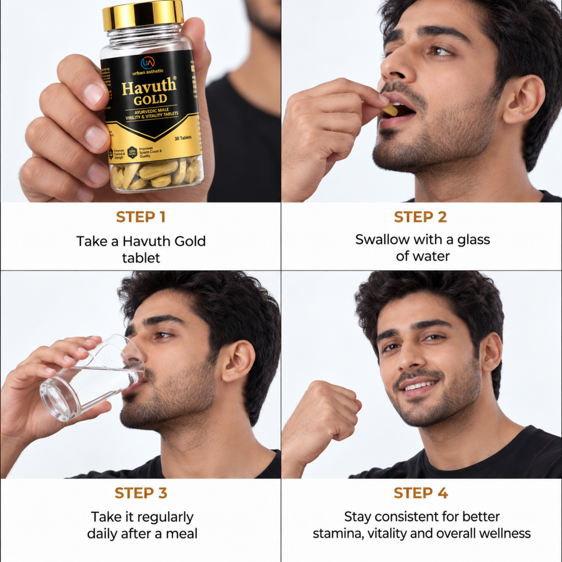 Havuth Gold Ayurvedic Male Vitality Tablets