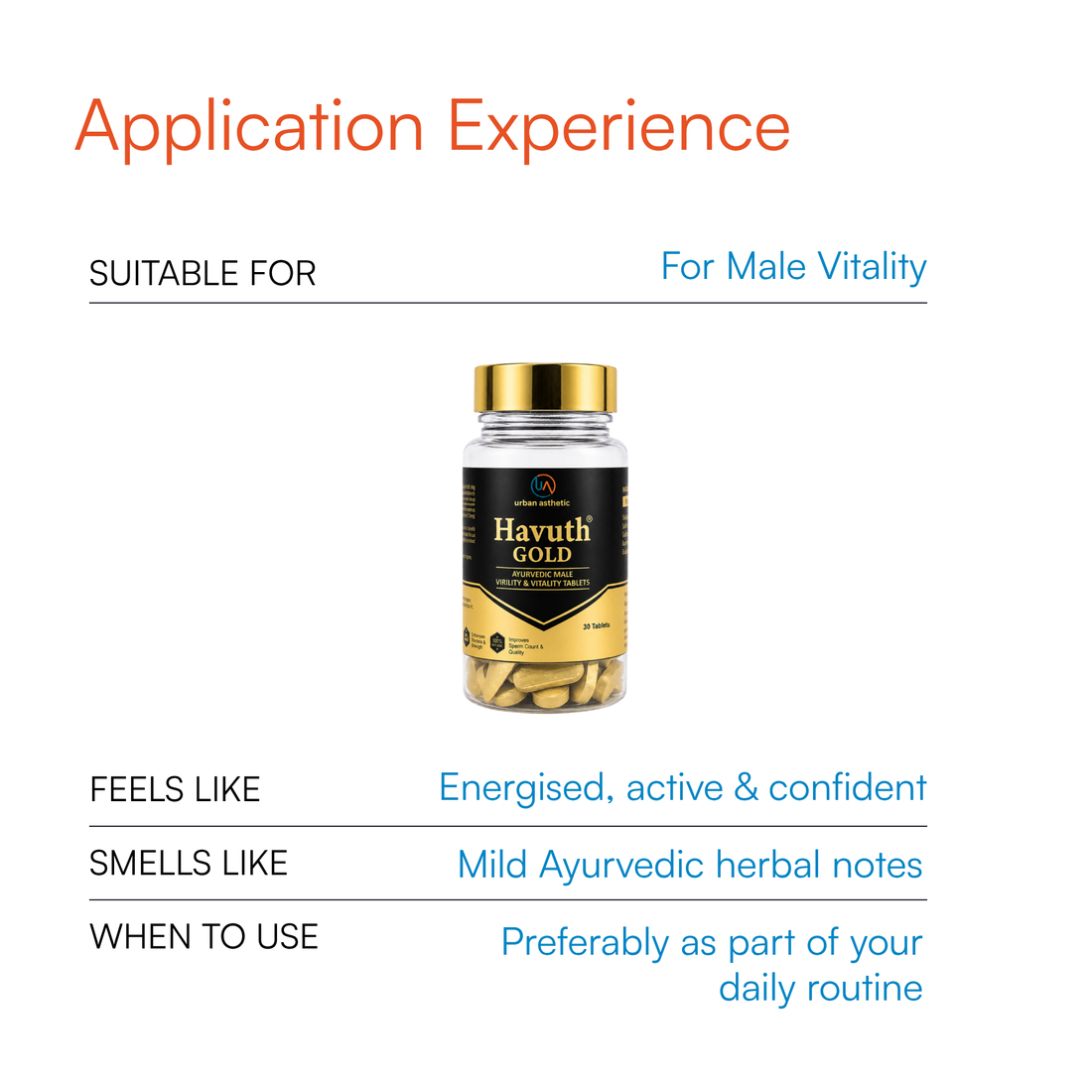 Havuth Gold Ayurvedic Male Vitality Tablets