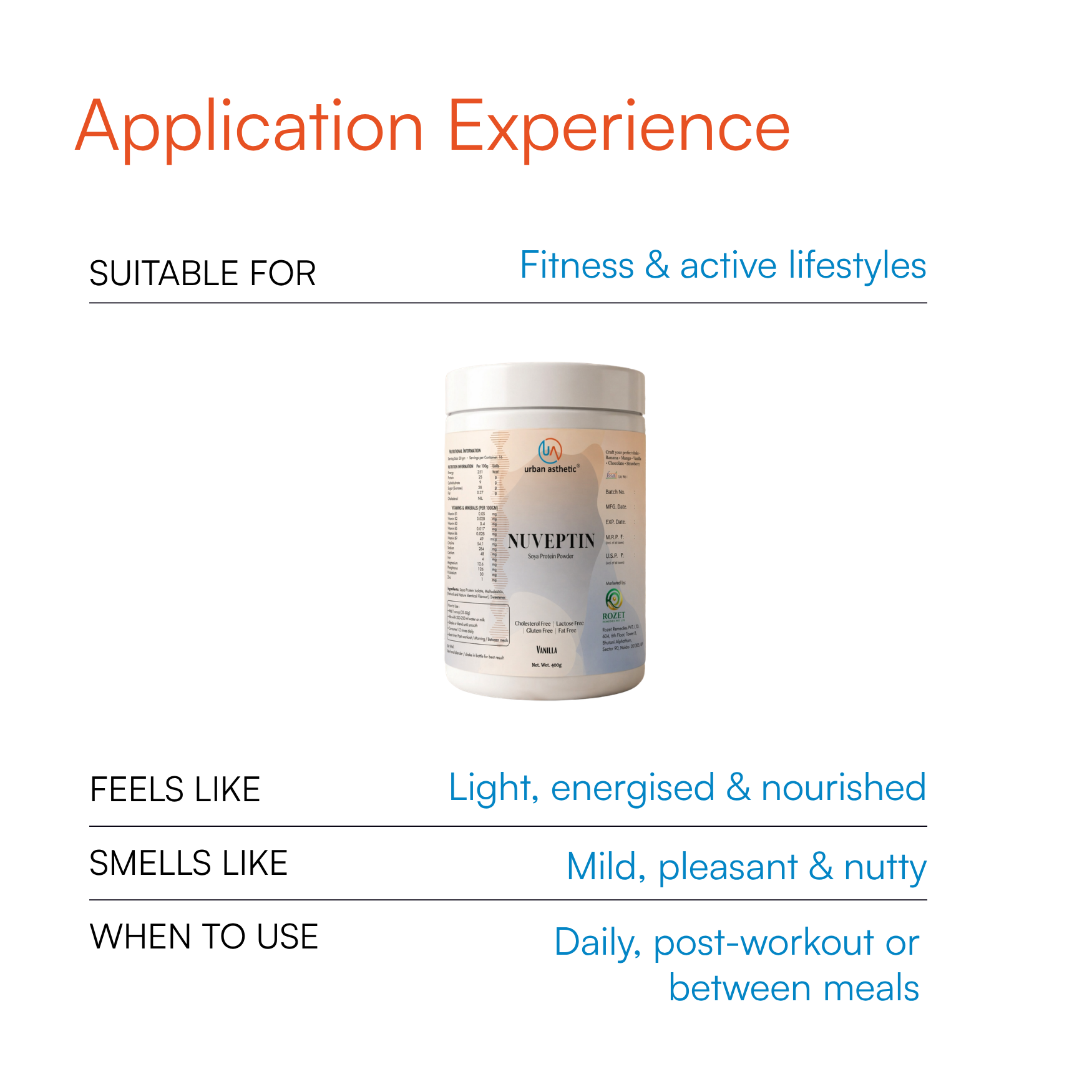 Nuveptin Soya Protein Powder – Vanilla